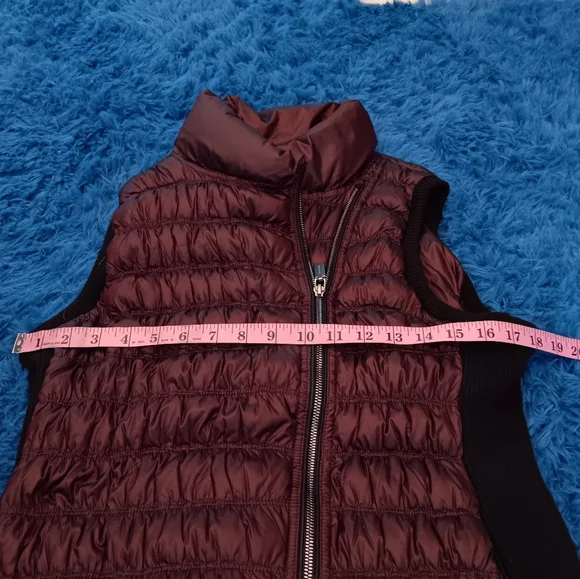 Calvin Klein~Women's Performance Down Quilted Purple Black Puffer Vest - Picture 10 of 12